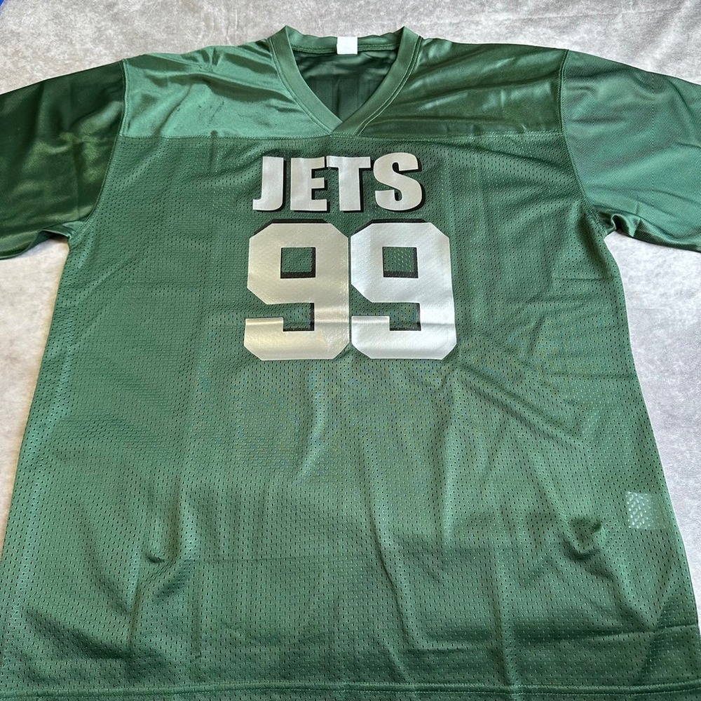 New York Jets Sport-Tek Custom Elijah 99 Football Jersey Mens Large Green Mesh